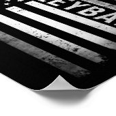 US Volleyball Practice USA Flag American Women Man Poster (Hoek)