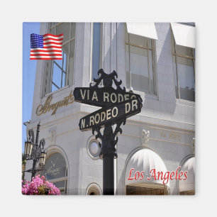 US VS Los Angeles Beverly Hills Rodeo Drive Magneet