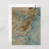 US Weather Map Briefkaart (Voorkant / Achterkant)