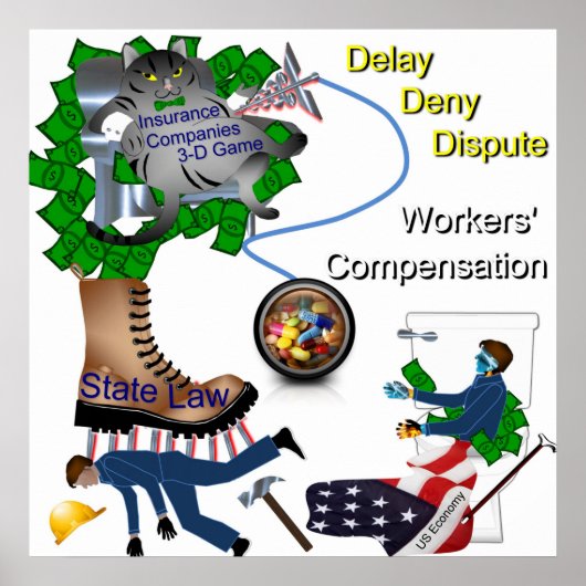 US Worker's Compensation Poster (Voorkant)