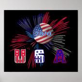 US world cup soccer 2010 Poster Print (Voorkant)