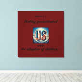 US x7 Canvas Afdruk (Insitu (Houten vloer))