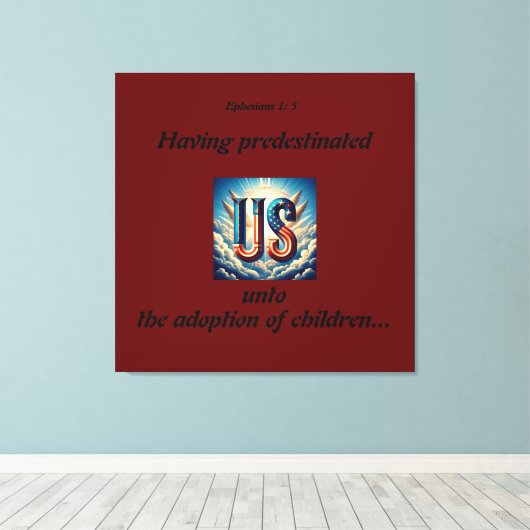 US x7 Canvas Afdruk (Insitu (Houten vloer))