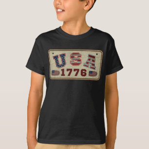 USA 1776  Amerikaanse vlag T-shirt