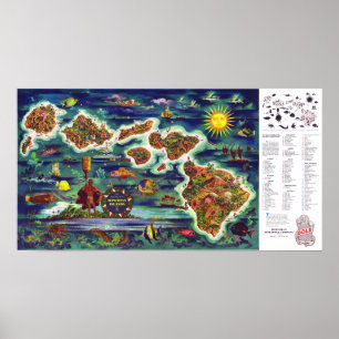 " USA: 1950/heute Hawaii - Dole  Reise ... Poster