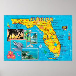 "USA: 2012/heute Florida - Urlaubs Postkarte ... Poster
