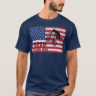 USA 2020 American Cycling BMX Bike Motocross T-shirt