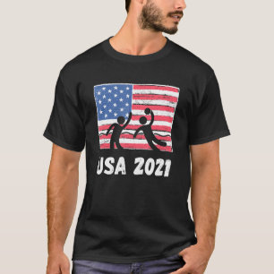 Usa 2021 Uniseks Waterpolo Amerika Tokyo 2021 Zome T-shirt