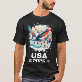 USA 2026 Go United States Winter Sport USAeam 2026 T-shirt