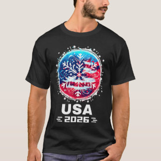 USA 2026 Go United States Winter Sports USAeam 202 T-shirt