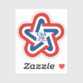 USA 250 - 1776-2026 Star Design Sticker (Vel)