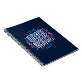 USA 250 – 1776 tot 2026 Pixel Art Notitieboek (Rechterzijde)