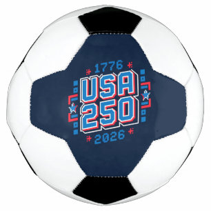 USA 250 – 1776 tot 2026 Pixel Art Voetbal