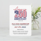 USA 250 celebration. Anniversary Party Invitation (Debout devant)