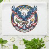 USA 250 Eagle Theedoek (Gevouwen)