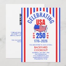 USA 250 jaar viering BBQ picknick 4 juli