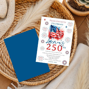 USA 250 Viering Patriottische Feest 4 juli Kaart