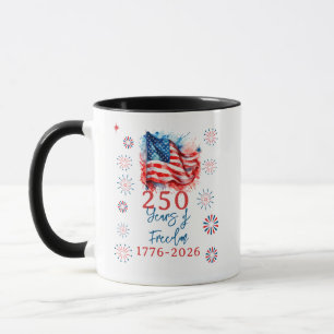 USA 250 Viering Patriottische Feest 4 juli  Mok
