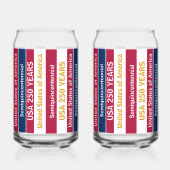 USA 250 Years Semiquincentennial Patriotic Stripes (Gauche)