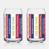 USA 250 Years Semiquincentennial Patriotic Stripes (Verso)