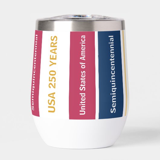 USA 250 Years Semiquincentennial Patriotic Stripes (Voorkant)