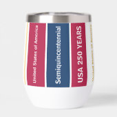 USA 250 Years Semiquincentennial Patriotic Stripes (Achterkant)