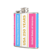 USA 250 Years Semiquincentennial Patriotic Stripes Heupfles (Links)