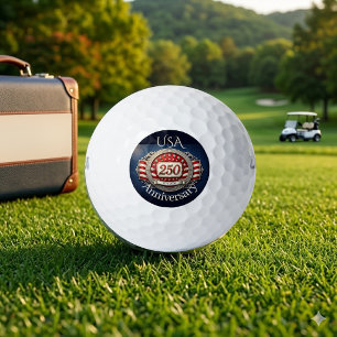 USA 250e verjaardag Amerikaanse vlag sterren strep Golfballen