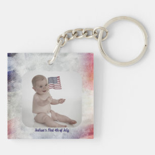 USA 250e verjaardag op maat gemaakte baby-sleutelh Sleutelhanger