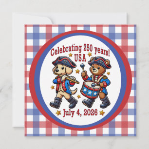 USA 250e verjaardag Souvenir - Patriotisch Kaart