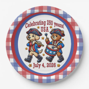 USA 250e verjaardag Souvenir - Patriottisch Papieren Bordje