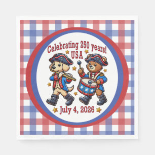 USA 250e verjaardag Souvenir - Patriottisch Servet