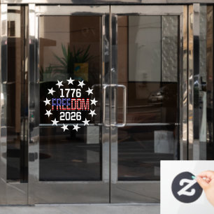 USA 250e verjaardag vrijheid auto raam sticker