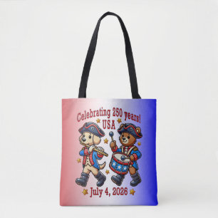 USA 250ste Jubileum Souvenir - Patriottisch Draagtas