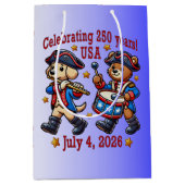 USA 250ste Jubileum Souvenir - Patriottisch Medium Cadeauzakje (Voorkant)