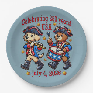 USA 250ste Jubileum Souvenir - Patriottisch Papieren Bordje