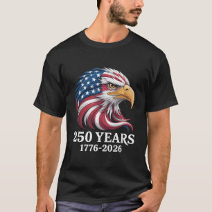 USA 250ste Verjaardag Adelaar T-Shirt, 1776-2026 S T-shirt