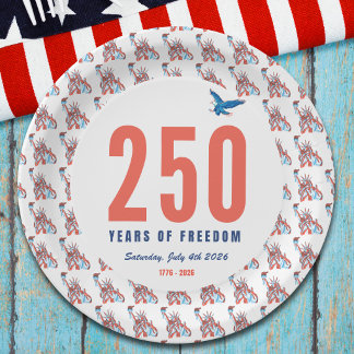USA 250th Anniversary 1776 To 2026 Freedom Papieren Bordje