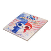 USA 250th Anniversary Ceramic Tile Tegeltje (Zijkant)