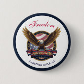 USA 250th Anniversary Event Ronde Button 5,7 Cm (Voorkant)
