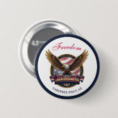 USA 250th Anniversary Event Ronde Button 5,7 Cm (Voorkant /achterkant)