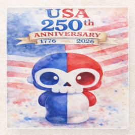 USA 250th Anniversary Glazen Onderzetter