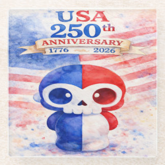 USA 250th Anniversary Glazen Onderzetter