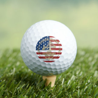 USA 250th Anniversary Golden Gate Patriotic Flag  Golfballen