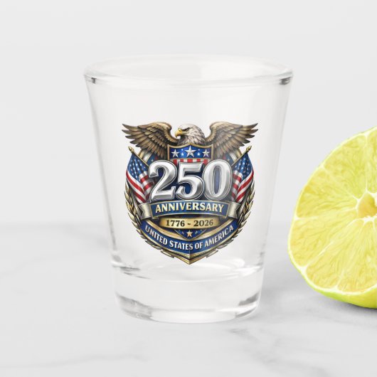 USA 250th Anniversary Shot Glas (Voorkant)