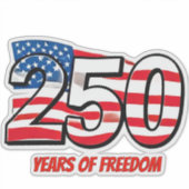 USA 250th Anniversary Sticker | 250 Years of Freed (Voorkant)