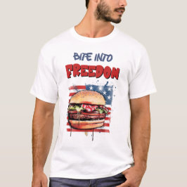 USA 4 juli Burgers Grill, Chill & Celebrate T-shirt