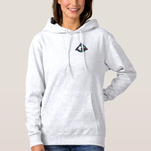 USA Adelaar Piramide Embleem — Oog van de Voorzien Hoodie (Voorkant)