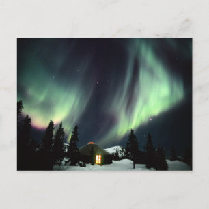 USA, Alaska, Chena Hot Springs. Aurora Briefkaart