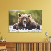USA, Alaska, Katmai National Park, Kukak Bay Canvas Afdruk (Insitu (Woonkamer))